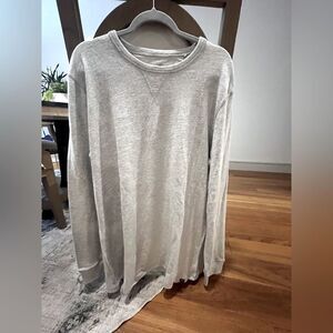 Faherty cotton gray mens tshirt size XLT